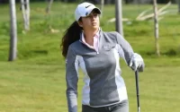 La golfeuse marocaine Ines Laklalech participe à l'Aramco Saudi Ladies International