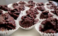 Gateaux de corn flakes au chocolat