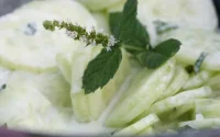 Concombres à la menthe