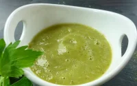 Soupe de courgette au safran 