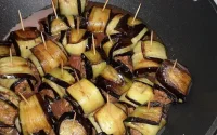 Boulettes roulées aux aubergines 