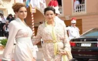 Lalla Meryem et Lalla Soukaïna au mariage du Prince Albert II de Monaco