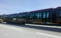 Convoi exceptionnel pour le tramway de Casablanca