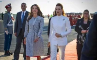 La Reine Rania de Jordanie publie une photo de son arrivée au Maroc