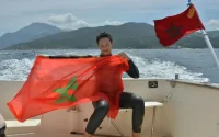 La Marocaine Nadia Ben Bahtane traverse le détroit de Gibraltar à la nage