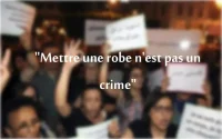 Manifestation de solidarité avec les filles poursuivies pour leurs robes "trop courtes"