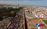 La marche monstre de Rabat filmée par un drone (vidéo)