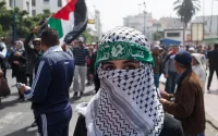 Manifestation anti israélienne à Casablanca (photos)