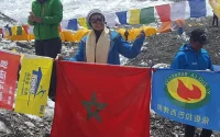 L'alpiniste marocaine Bouchra Baibanou a assisté à la mort de Ueli Steck