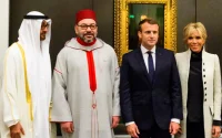 Photos : le roi Mohammed VI et Emmanuel Macron à Abou Dhabi