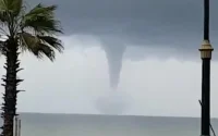 Phénomène rare : une trombe marine à Rabat (vidéo)
