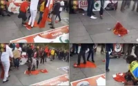 Un drapeau marocain brûlé et profané à Paris