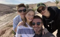 David Beckham et sa famille en vacances à Marrakech