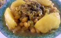 Tajine de pois chiches et navets
