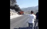 Incendie d'un bus sur la route Tétouan-Chefchaouen : aucune victime signalée