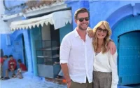 Pause détente pour Laura Dern et Liam Hemsworth à Chefchaouen