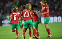 Les joueuses marocaines de football en stage