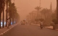 Tempête de sable à Marrakech