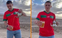 Thé à la menthe et maillot des Lions de l'Atlas : Remco Evenepoel en vacances au Maroc