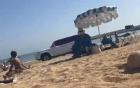 Scène de panique sur la plage d'Agadir