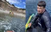 Un Marocain sauvé in extremis en mer à Sebta (Vidéo)