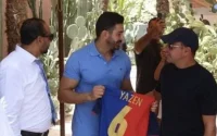 Xavi Hernandez en vacances à Marrakech