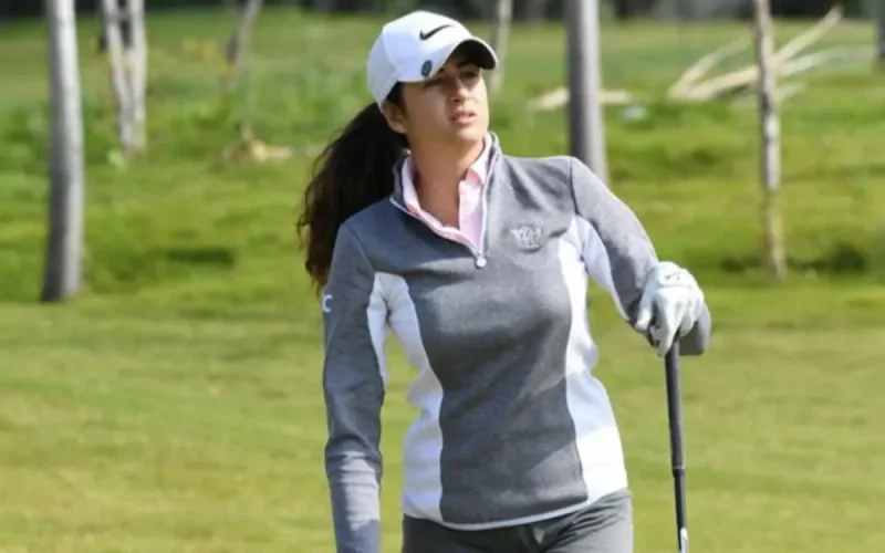 La golfeuse marocaine Ines Laklalech participe à l'Aramco Saudi Ladies International