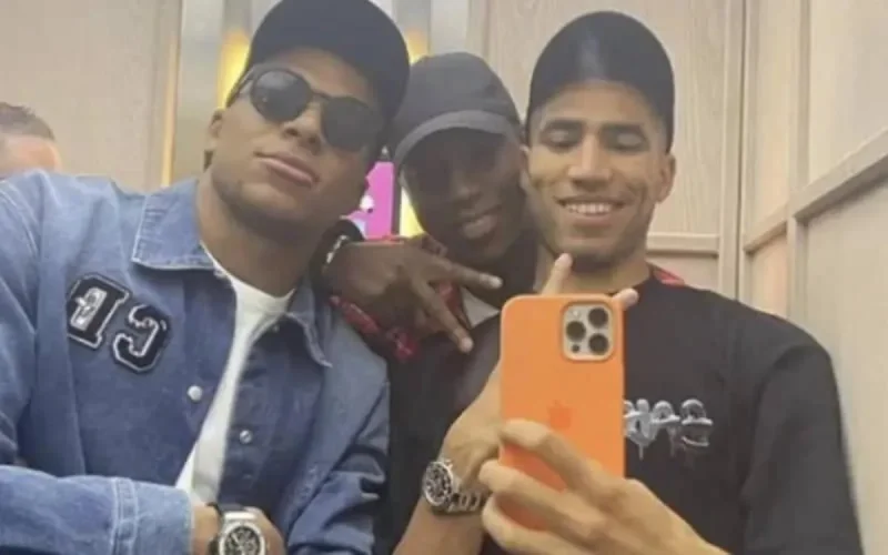Kylian Mbappé à Madrid en compagnie d'Achraf Hakimi