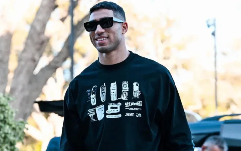 Achraf Hakimi au Maroc pour un mariage 