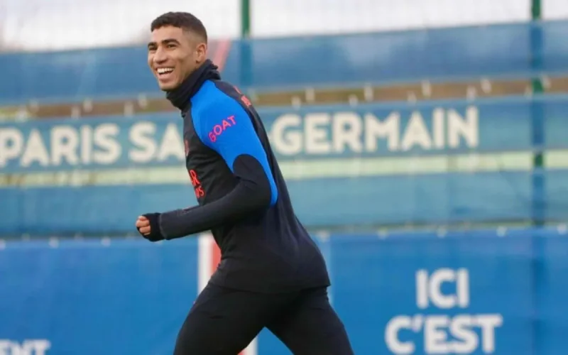 Achraf Hakimi présent face à l'OL 