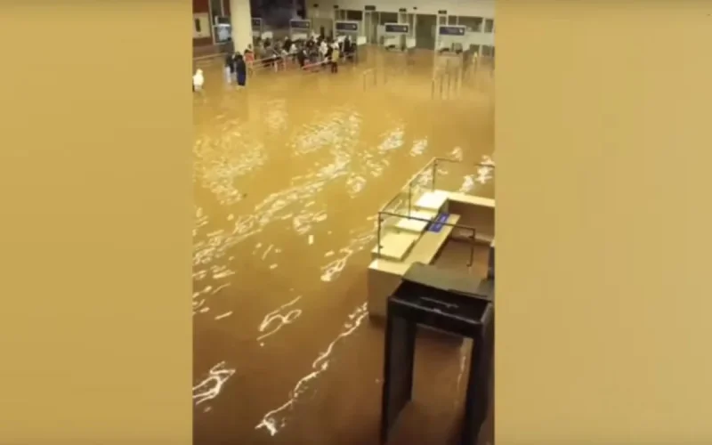 Même sous l'eau, l'aéroport d'Oujda est resté opérationnel