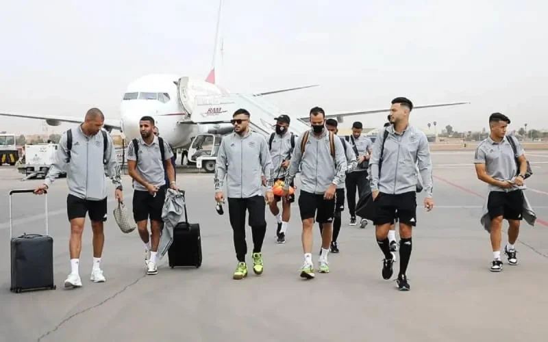 L'équipe d'Algérie est arrivée à Marrakech