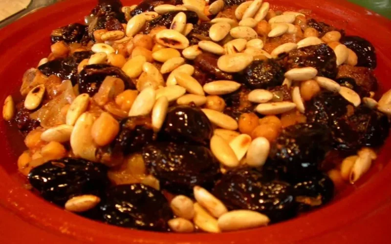 Tajine de jarret de veau aux pruneaux caramélisés