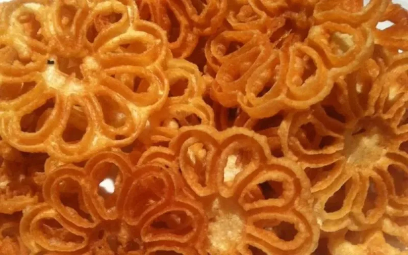 Beignets en forme de fleurs