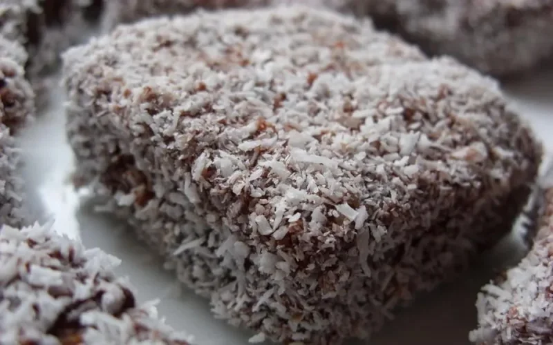 Carrés au chocolat et noix de coco 