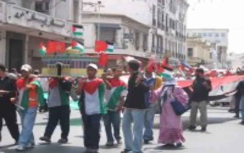 Des milliers de Marocains ont marché dimanche contre le blocus de Gaza