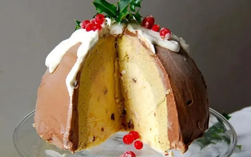 Bombe aux amandes et au café