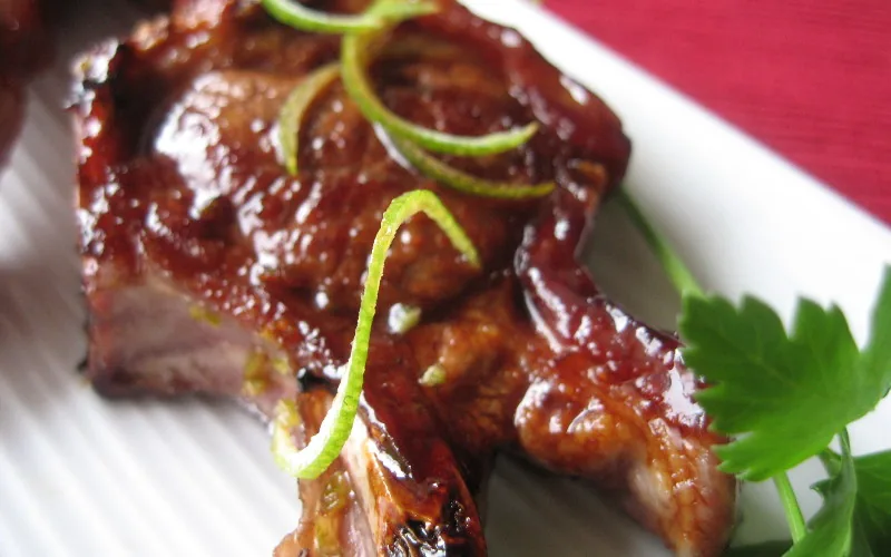 Agneau au miel et à la moutarde