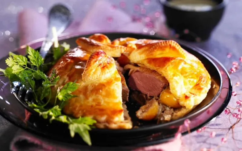 Agneau en feuilleté