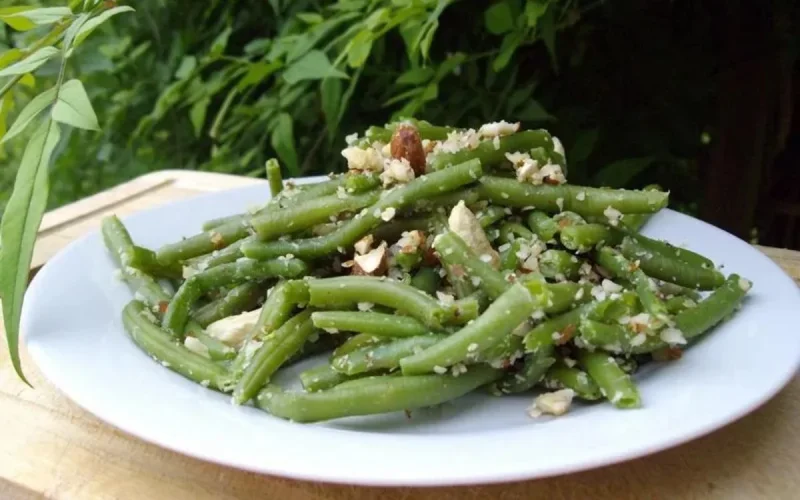 Haricots verts au fromage 
