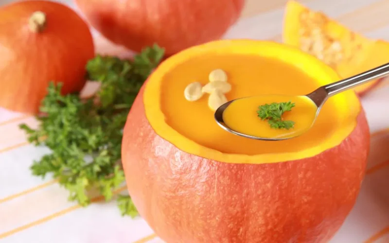 Soupe de légumes au potiron 