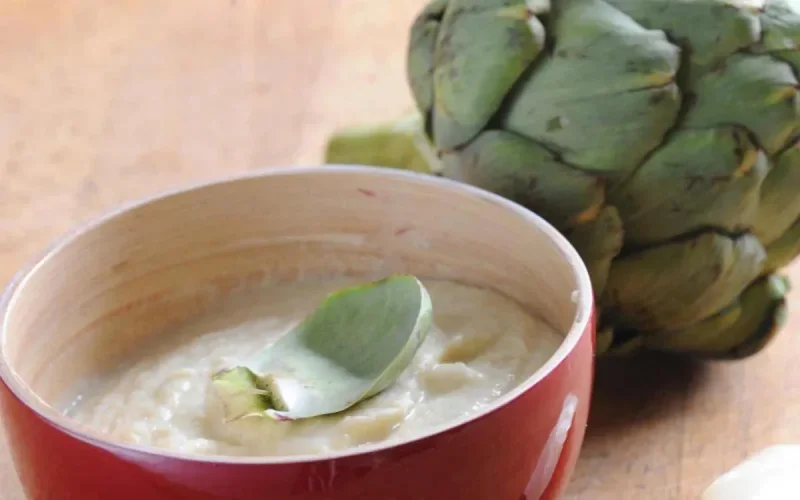 Soupe aux cœurs d'artichauts