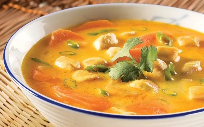 Soupe aux légumes et poulet 