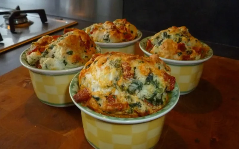 Soufflé aux épinards 