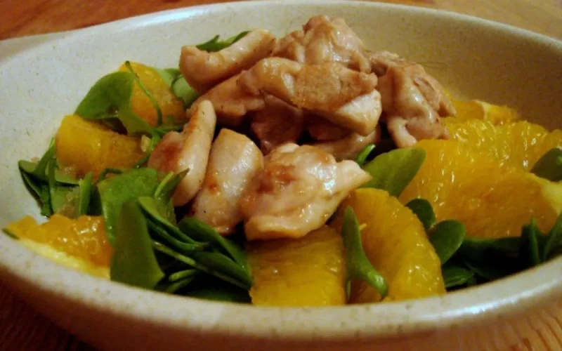 Salade de poulet aux oranges