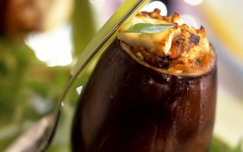 Aubergines farcies au thon 