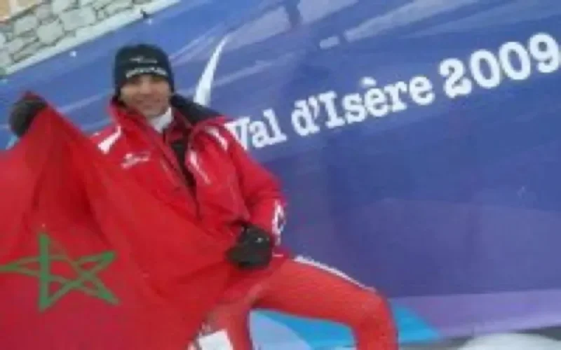 Samir Azzimani aux Mondiaux de ski à Val d'Isère