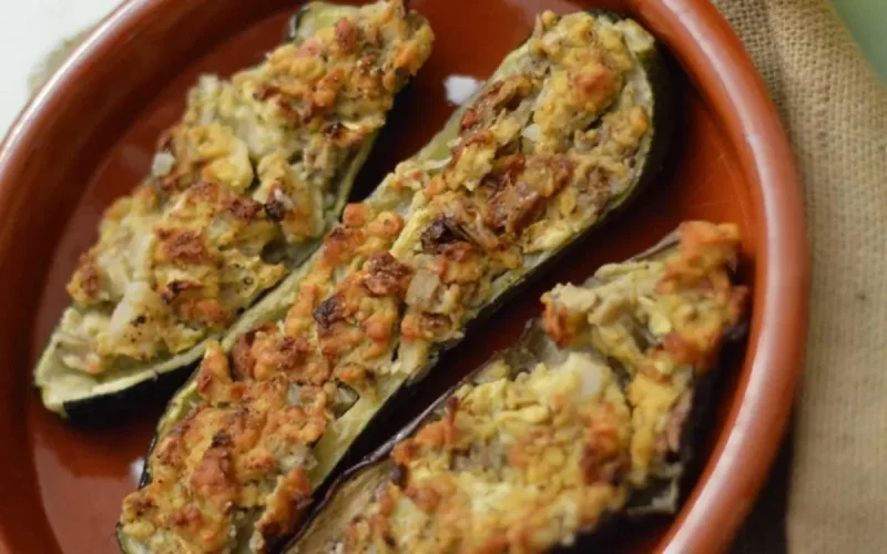 Aubergines farcies à la marocaine 