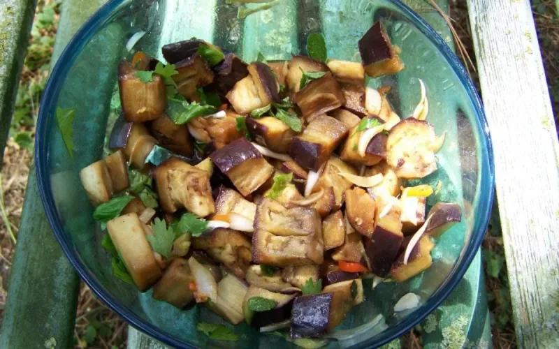 Salade d'aubergines au thon 