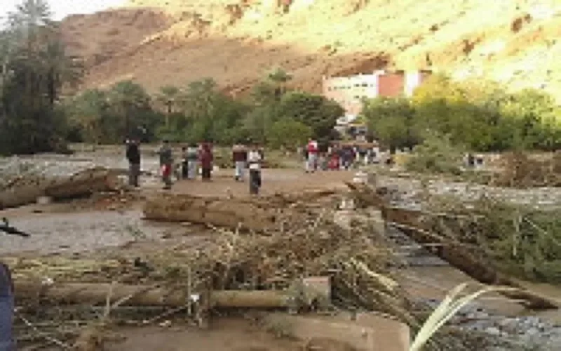 Effondrement d'un pont à Agadir
